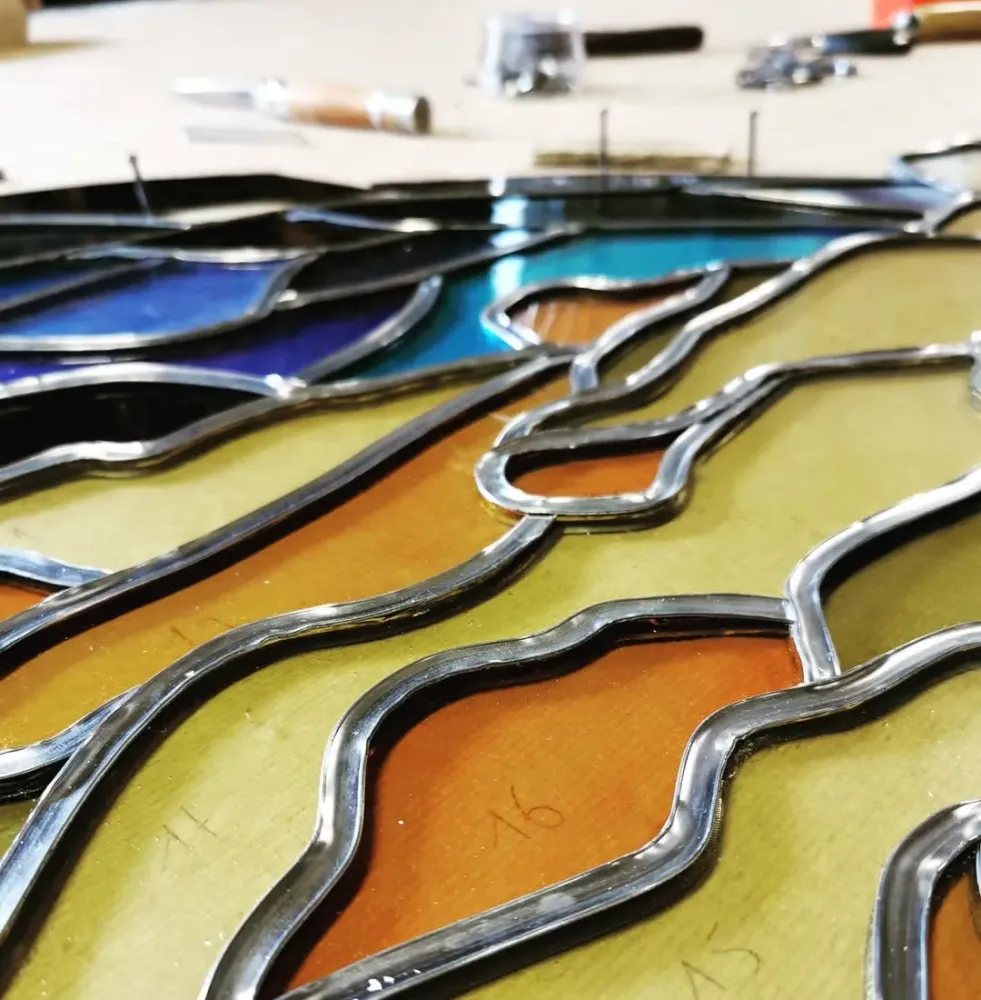 vitraux traditionnels plomb à Bayonne