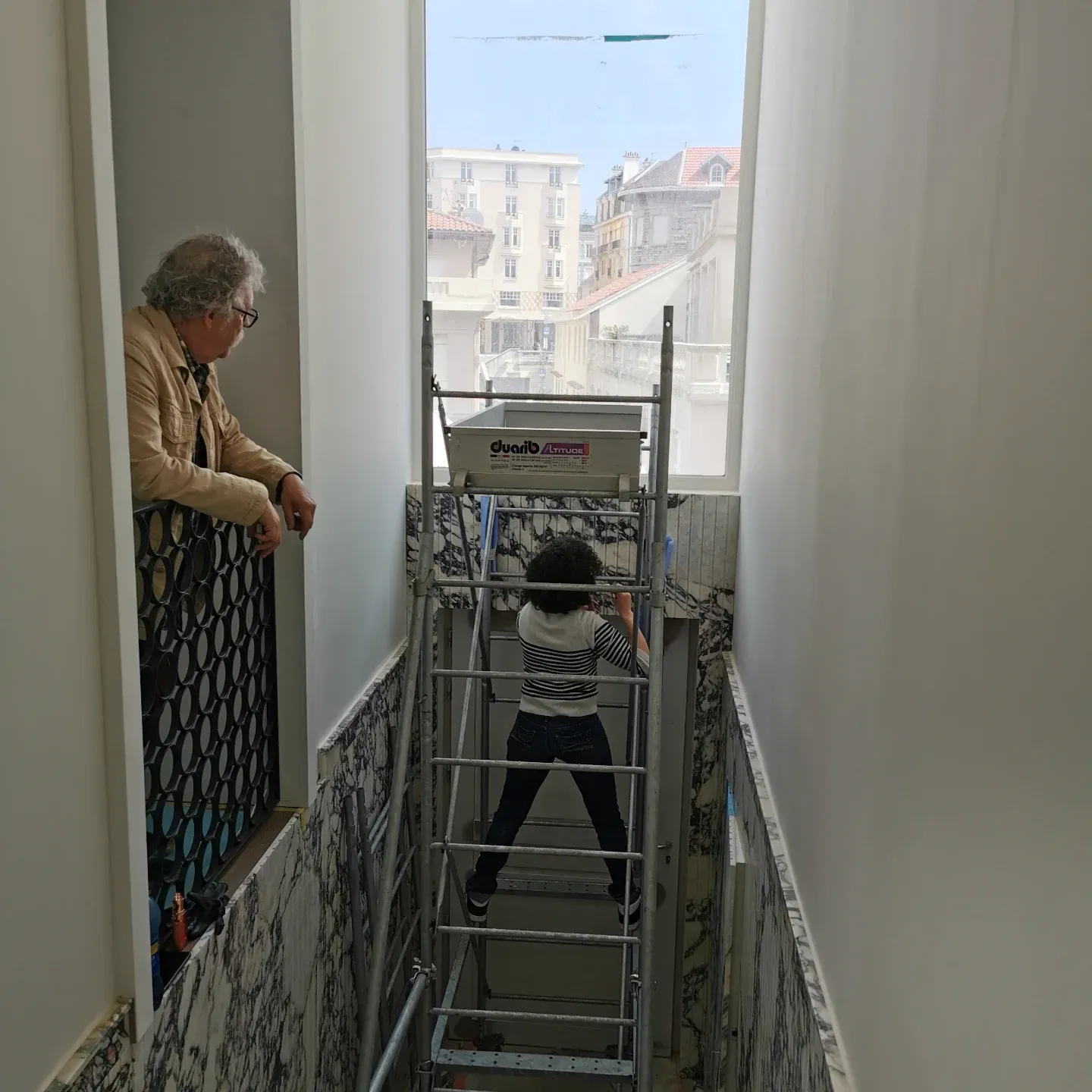 vitrail art deco - ronds jaune et orange (1)