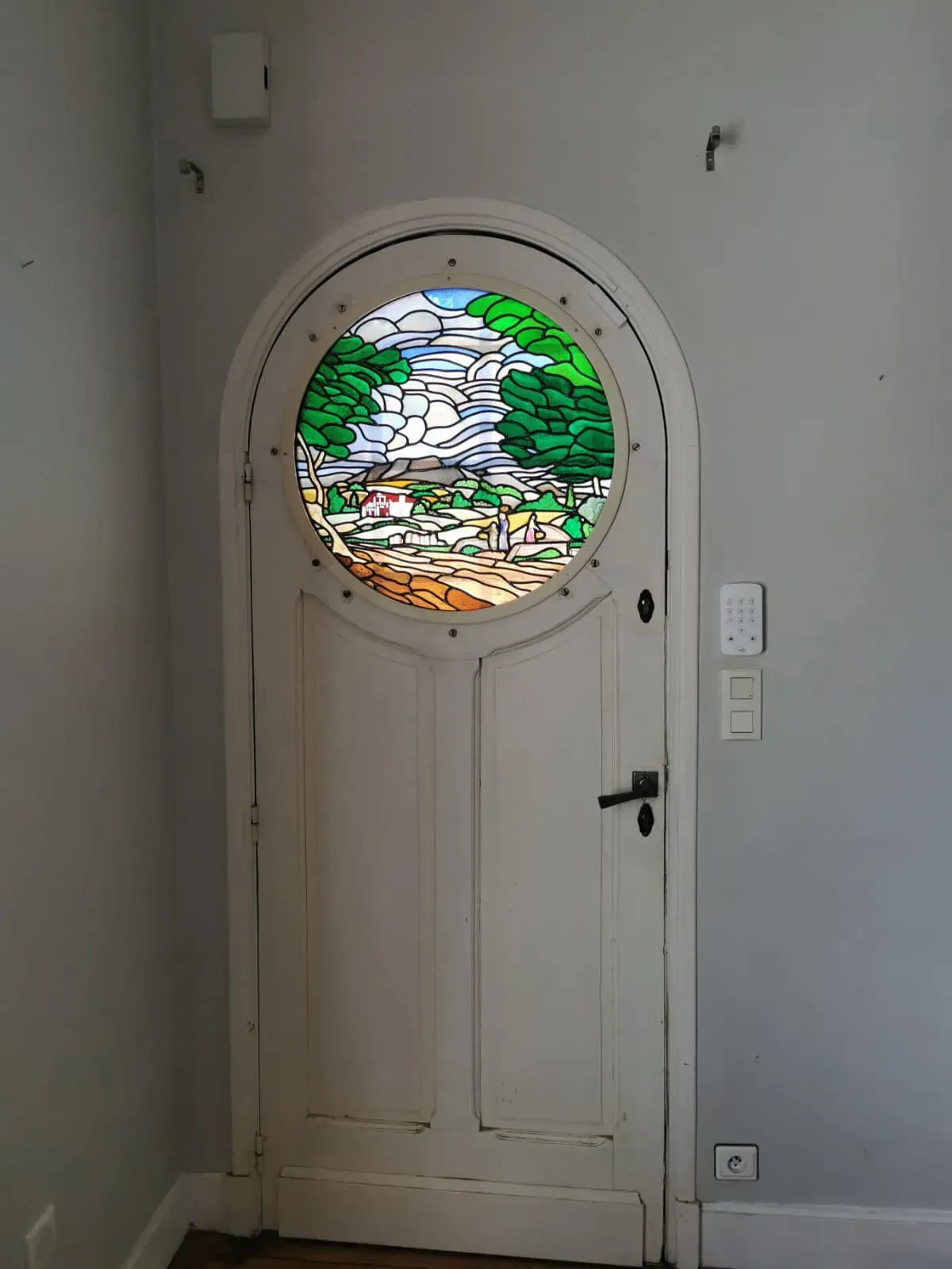 vitrail de porte d'entree