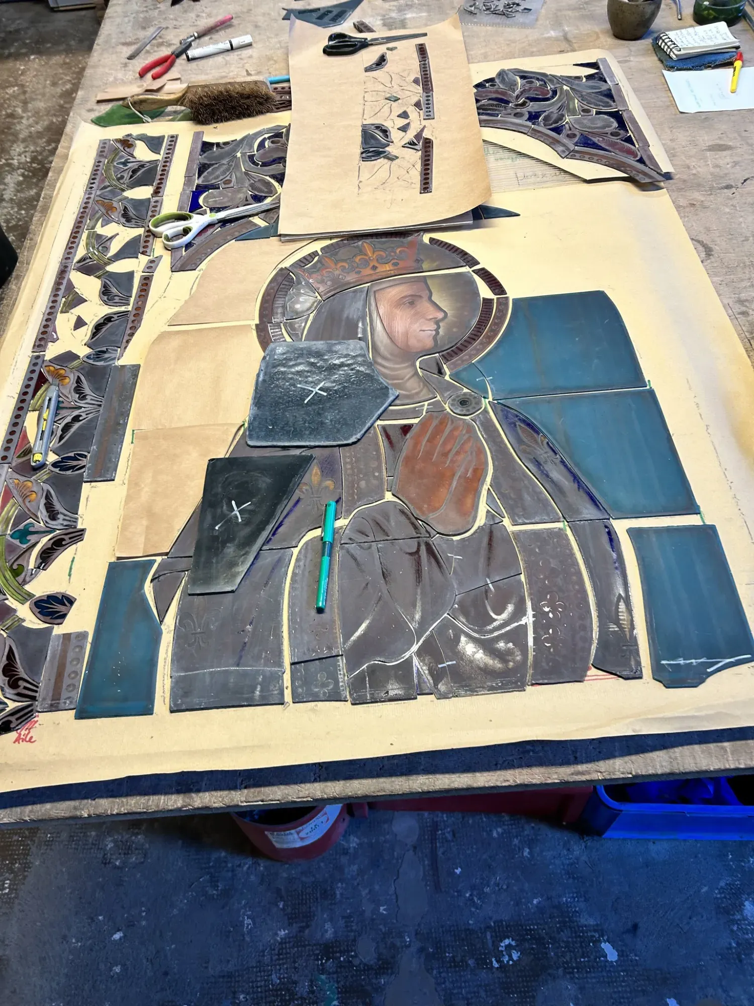 restauration grand vitrail eglise (5)