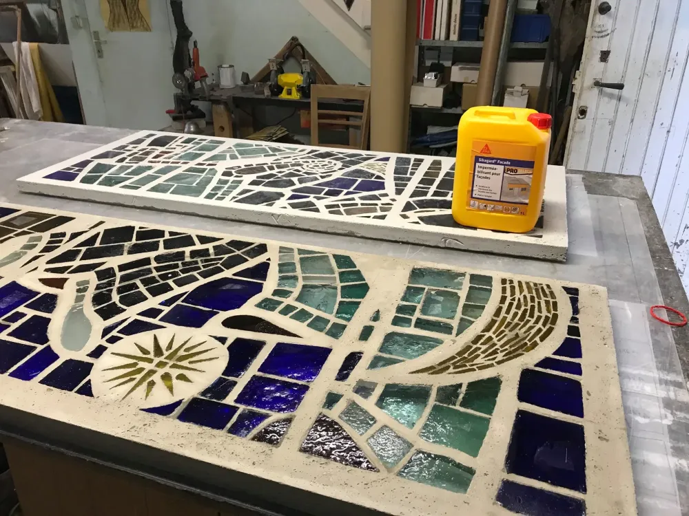 Restauration grande dalle